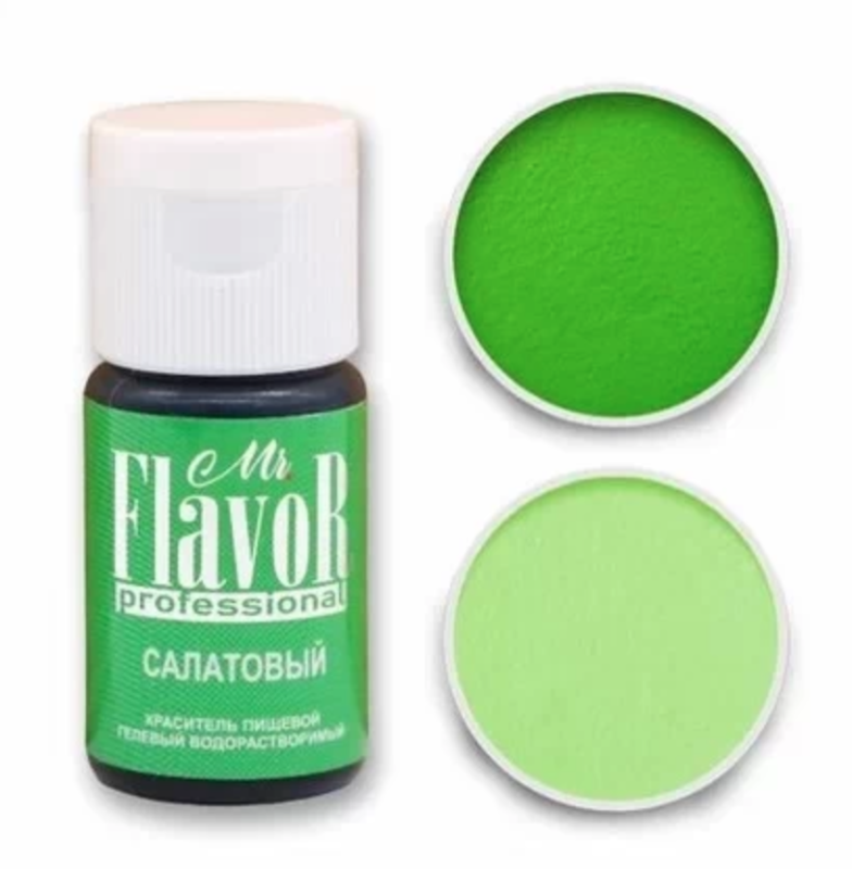 Краситель Mr.Flavor гелевый Салатовый Professional 13гр Изображение Краситель Mr.Flavor гелевый Салатовый Professional 13гр